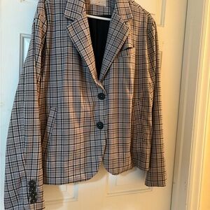 Free People-We the People Cale Plaid Blazer